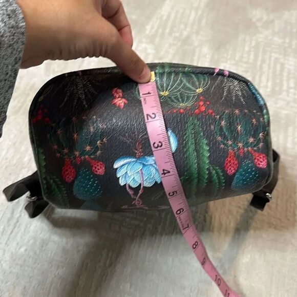 Floral Succulent Plants Mini Backpack Black - Picture 9 of 10
